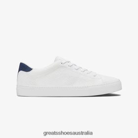 GREATS Royale Australia - GREATS The Royale Knit White Navy Shoes 4PTN6453