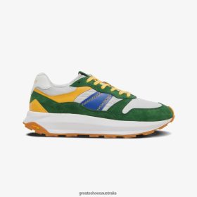 GREATS Shoes Australia - GREATS The BRC Runner Green Multi Shoes 4PTN643