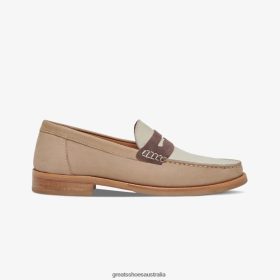 GREATS Shoes Australia - GREATS The Essex Penny Loafer Sand Multi Shoes 4PTN6466