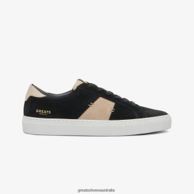 GREATS Shoes Australia - GREATS The Royale 2.0 Black White Shoes 4PTN6424