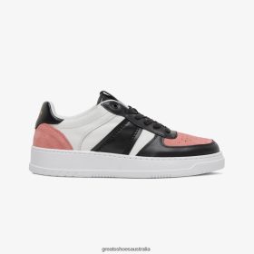 GREATS Shoes Australia - GREATS The St. James Low Black Pink Shoes 4PTN6439