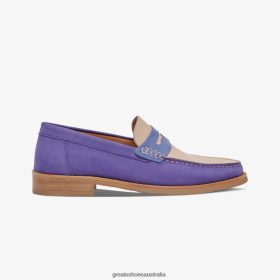GREATS Sneakers Australia - GREATS The Essex Penny Loafer Vintage Blue Shoes 4PTN6467