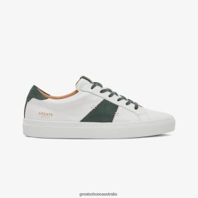 GREATS Sneakers Australia - GREATS The Royale 2.0 Blanco Green Shoes 4PTN647