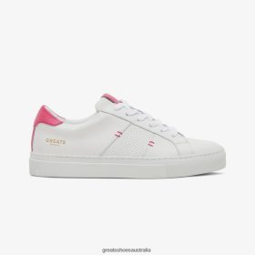 GREATS Sneakers Australia - GREATS The Royale 2.0 White Neon Pink Shoes 4PTN64127